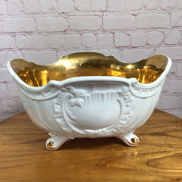 Vintage Other - Vintage Sebring Pottery Company Ceramic Footed Bowl Planter